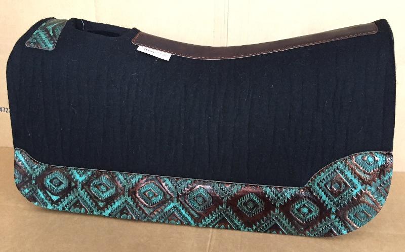 5 Star Saddle Pad Dark Chocolate 7/8 inch Turquoise Copper Aztec 30x28 –  Running Hard Products