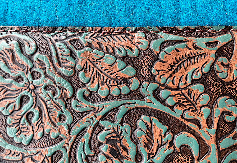 5 Star Saddle Pad Dark Chocolate 7/8 inch Turquoise Copper Aztec 30x28 –  Running Hard Products