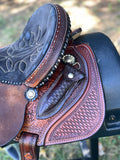 15 inch used Lynn McKenzie Special saddle by Double J Saddlery