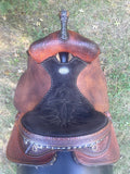 15 inch used Lynn McKenzie Special saddle by Double J Saddlery