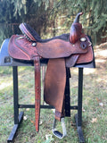 15 inch used Lynn McKenzie Special saddle by Double J Saddlery