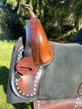 Used 15 inch original Bob Marshall treeless saddle