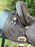 14.5 inch used Circle Y Josey Ultimate Cash Barrel Saddle MJ79