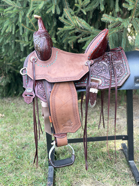 14.5 inch Circle Y Josey Cash Maverick Saddle MJ46