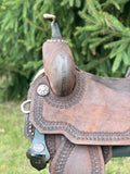 15 inch Circle Y Josey Cash Outlaw Barrel Saddle