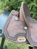 15 inch Circle Y Josey Cash Outlaw Barrel Saddle