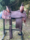 16 inch Circle Y Josey Cash Outlaw Barrel Saddle wide tree