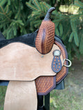 14.5 inch Circle Y Sarah Rose Coastal Flex2 Barrel Saddle