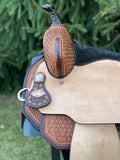 14.5 inch Circle Y Sarah Rose Coastal Flex2 Barrel Saddle