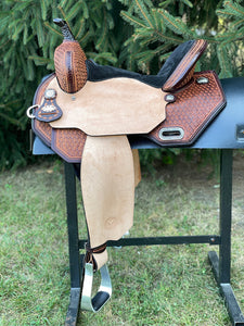 14.5 inch Circle Y Sarah Rose Coastal Flex2 Barrel Saddle